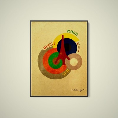 Robert Delauney - Nord, Sud, Est, Ouest - Art Print on Paper or Canvas