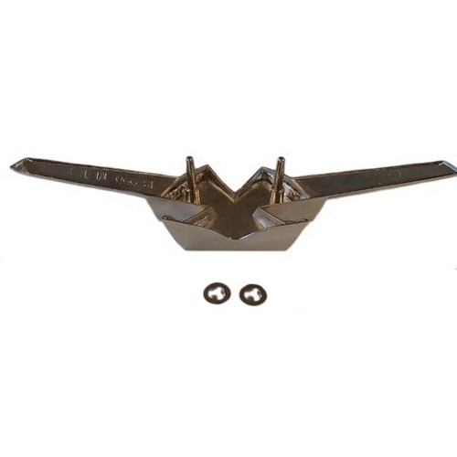 187990M1 Fits Massey Ferguson Tractor Emblem 35 Die Cast Metal Paint & Chrome - 第 2/12 張圖片