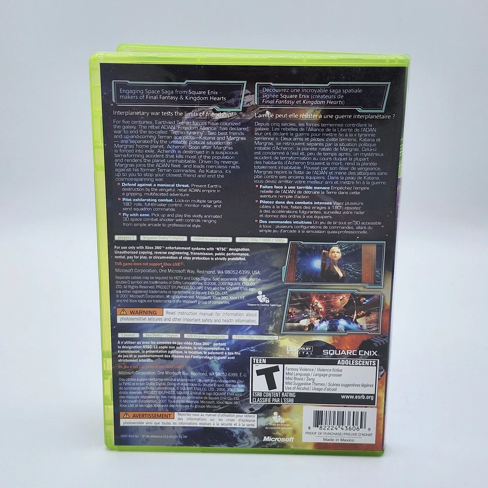 Project Sylpheed: Arc of Deception Microsoft Xbox 360 X360 Complete CIB - Image 2 of 3