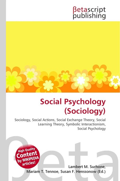 Lambert M. Surhone (U. A.) | Social Psychology (Sociology) | Taschenbuch (2026)-image