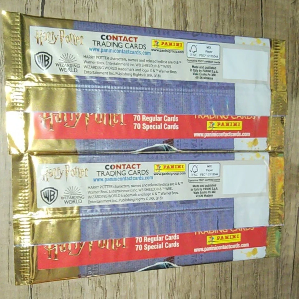 10x Panini Harry Potter Trading Card Lot 5 Foils Voldermont DumbleDore Harry Ron - Image 3 of 4