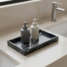 Natural Marble Tray Light Luxury Design Rectangular Marble Tray Luxurious