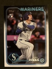 2024 Topps Update #US279 Leo Rivas Seattle Mariners Rookie Baseball Card RC