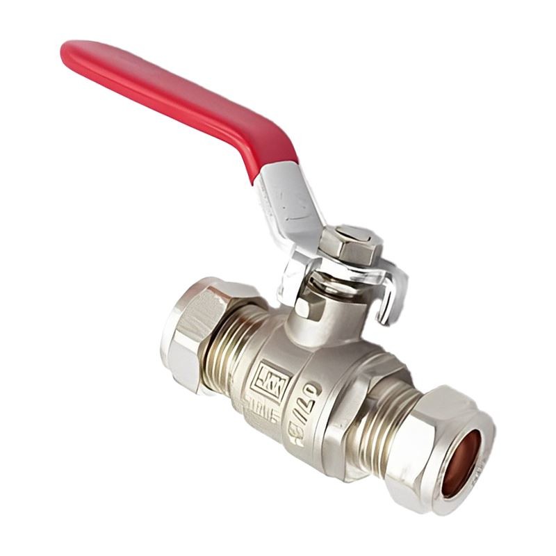 15mm Lever Ball Valve - Red Handle - FREE Next-Day Delivery