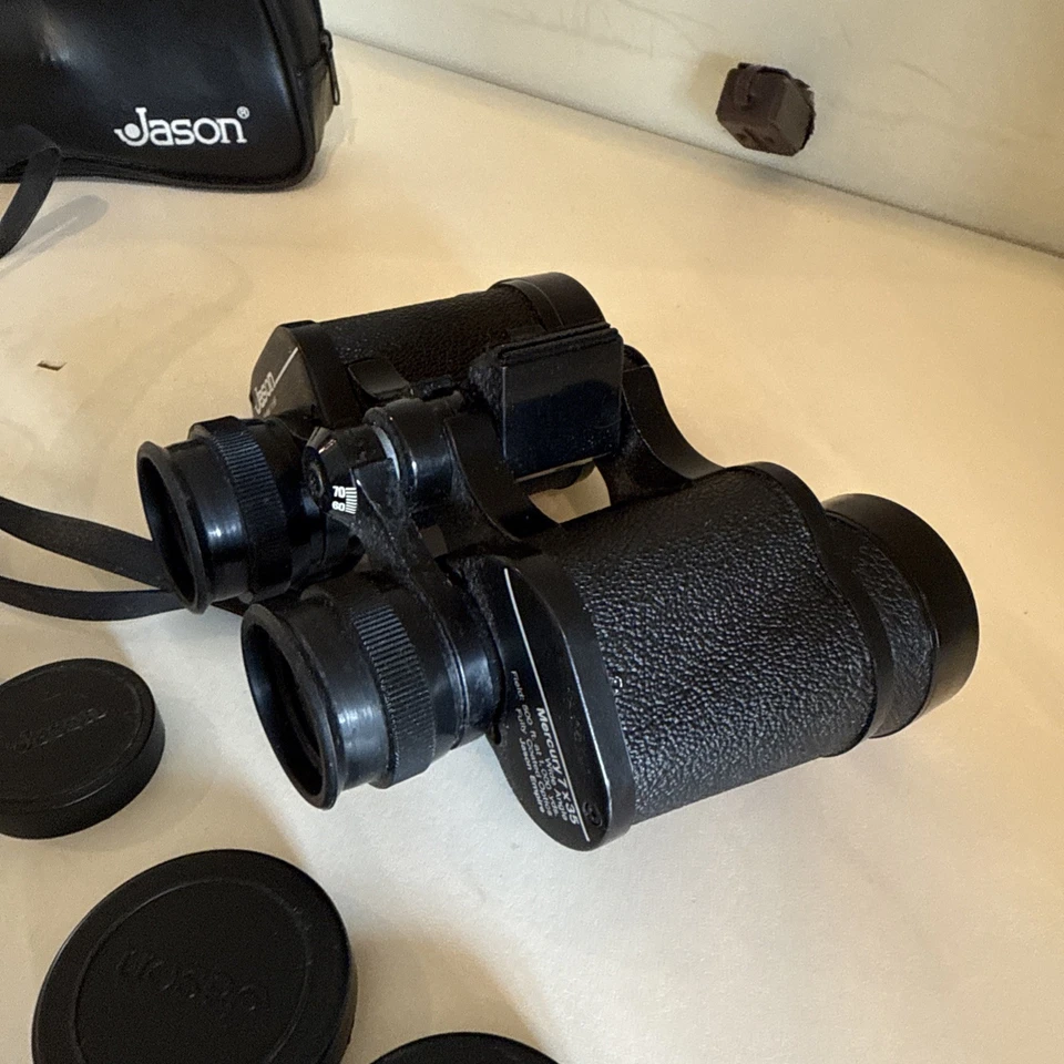 Vintage Jason Binoculars Model 1116F with case7x35 Wide Angle 500 ft at 1000 yds - Image 3 of 4