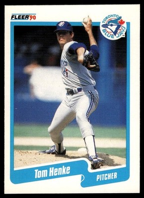 1990 Fleer #84a Tom Henke