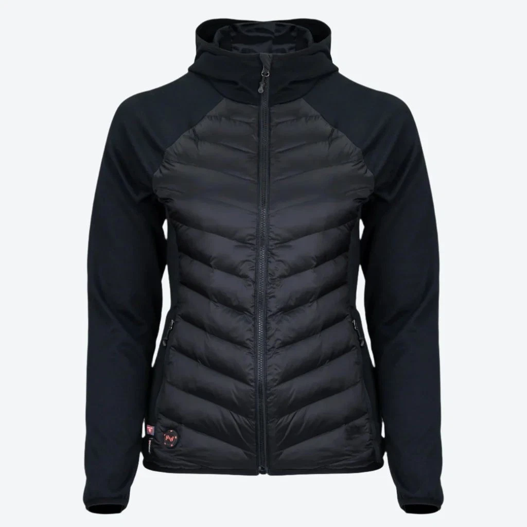 Mobile Warming Womens Ventani Hybrid 7.4V Heated Jacket Black