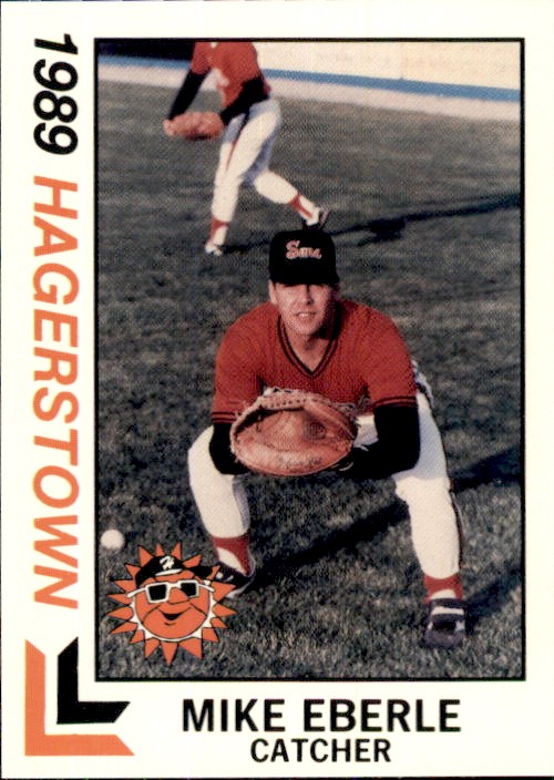 1989 Hagerstown Suns Best #12 Mike Eberle Rapid City South Dakota Baseball Card