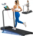 Foldable Treadmill with 10% Incline, 4 in 1 Compact Walking Pad Treadmill with H