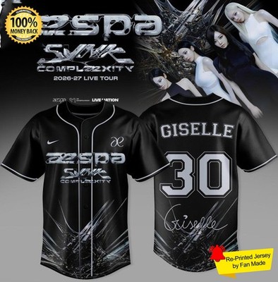 Custom Name - Aespa Live Tour Synnk Complexiity 2026 Signature Jersey - All Size