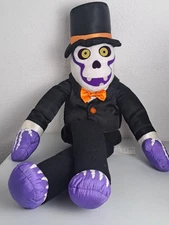 Halloween 90's Stuffins SKELETON Plush Large Hat Spooky Stuffed Prop w/ Tags