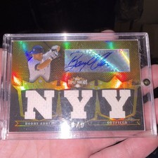 2007 Topps Triple Threads Bobby Abreu Gold Autograph Jersey Relic 9/9 Yankees