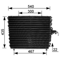 Kondensator Klimaanlage Mahle Ac 166 000S FüR Mercedes-Benz 124 E