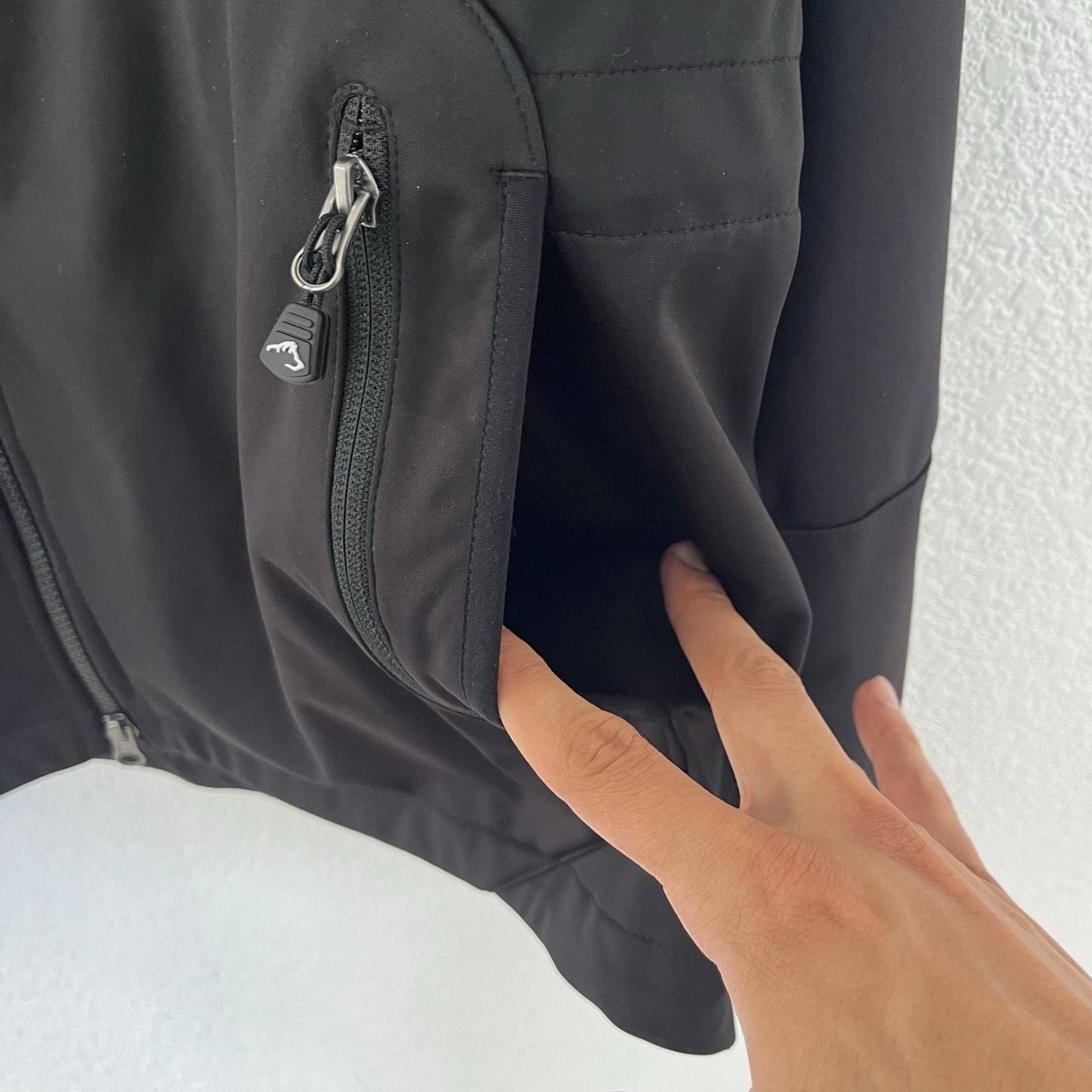 Arrak Outdoor AKKA Mens XL Softshell Jacket WP-3000 Black Sweden - product detail image 6