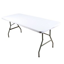 Mantel elástico rectangular para mesas plegables material poliéster lavable