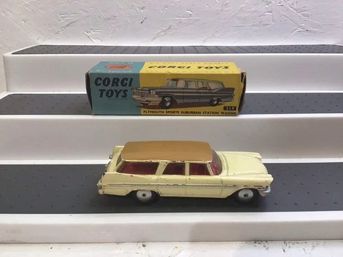 Corgi 219 Plymouth Sports Suburban Station Wagon Vintage, Boxed