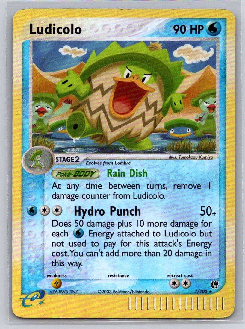 Ludicolo Rev Holo Rare Sandstorm 7/100 MP