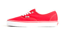 Vans Authentic Shoe Red Unisex Classic Canvas VN000EE3RED