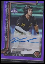 2025 Topps Pro Debut #PD-145 Blake Wright Base Autographs Purple Foil #/299