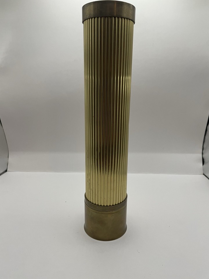 Silver Deer Creek brass kaleidoscope 9.75” X 2” Inches 1970s Vintage Works Great