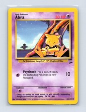 Abra 65/130 Common Base Set 2 Pokemon Lightly Played