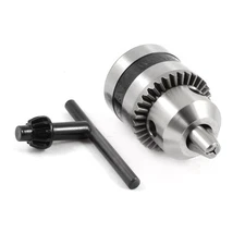 3/8-24UNF Threaded Drill Chucks for Lathes Milling Drilling Machine w Chuck Key