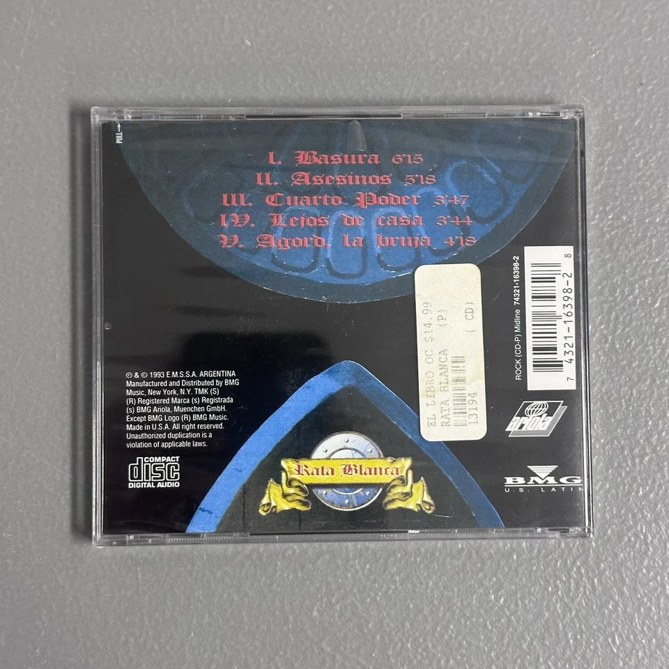 Rata Blanca El Libro Oculto CD 1993 BMG Ariola Heavy Metal NEW SEALED Foto 3 de 3