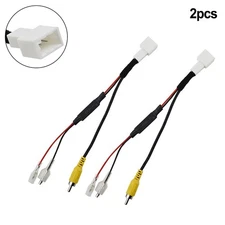 2Pcs Car Reverse Camera Retention Wiring Harness Cable Connector Fits For Toyota