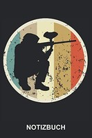 Notizbuch A5 120 Seiten Paintball Retro Vintage Grunge | Schreibheft, Tagebuch