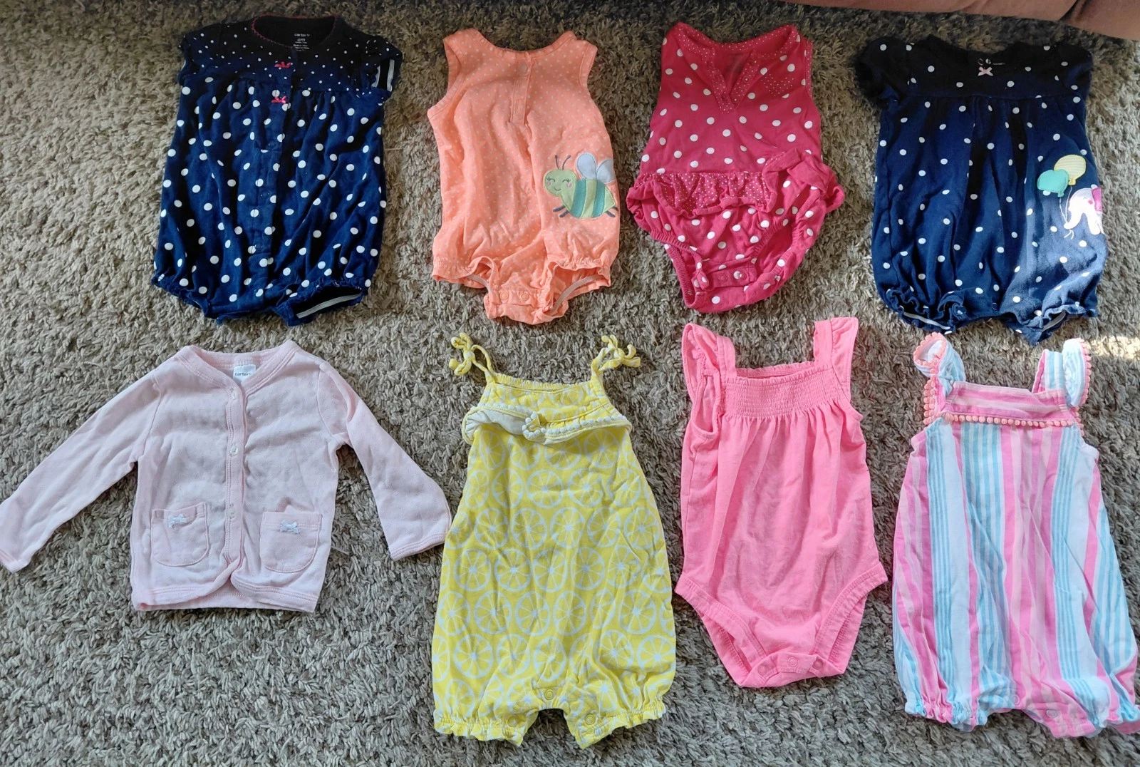 Carters 6 Month Old Infant Clothing Bundle 64 Items