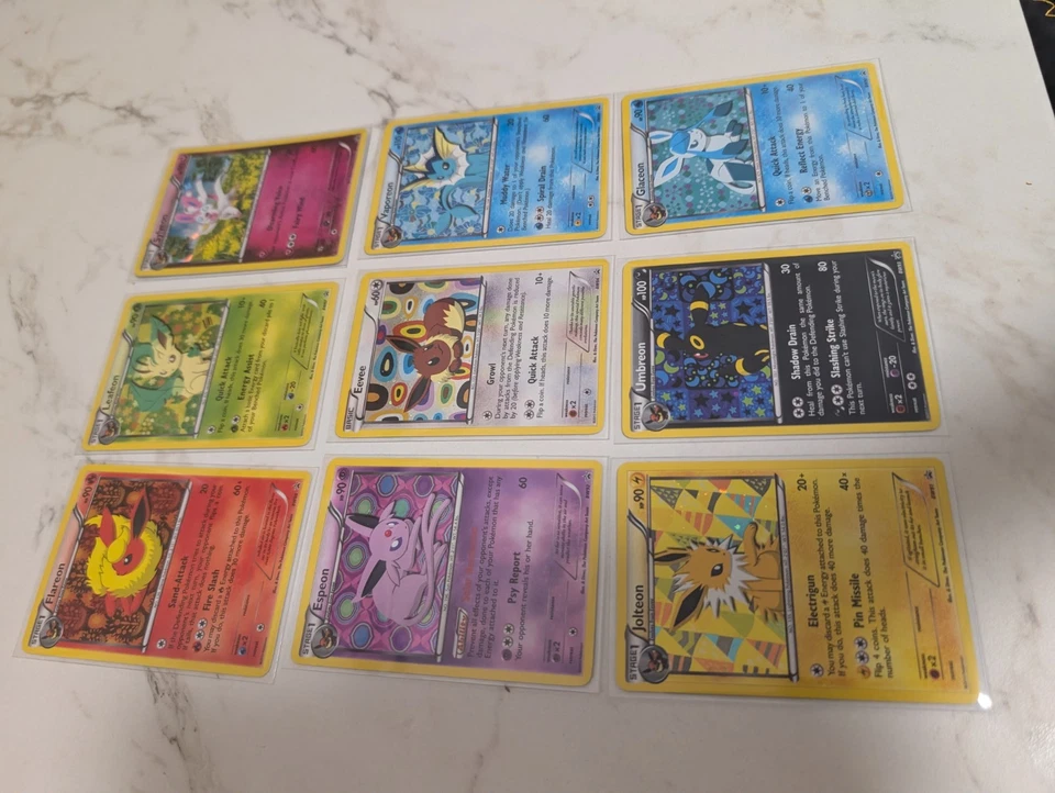 Pokemon TCG Eeveelution Black & White Promo Full Set BW87 - BW94 + Holo Sylveon - Image 2 of 4