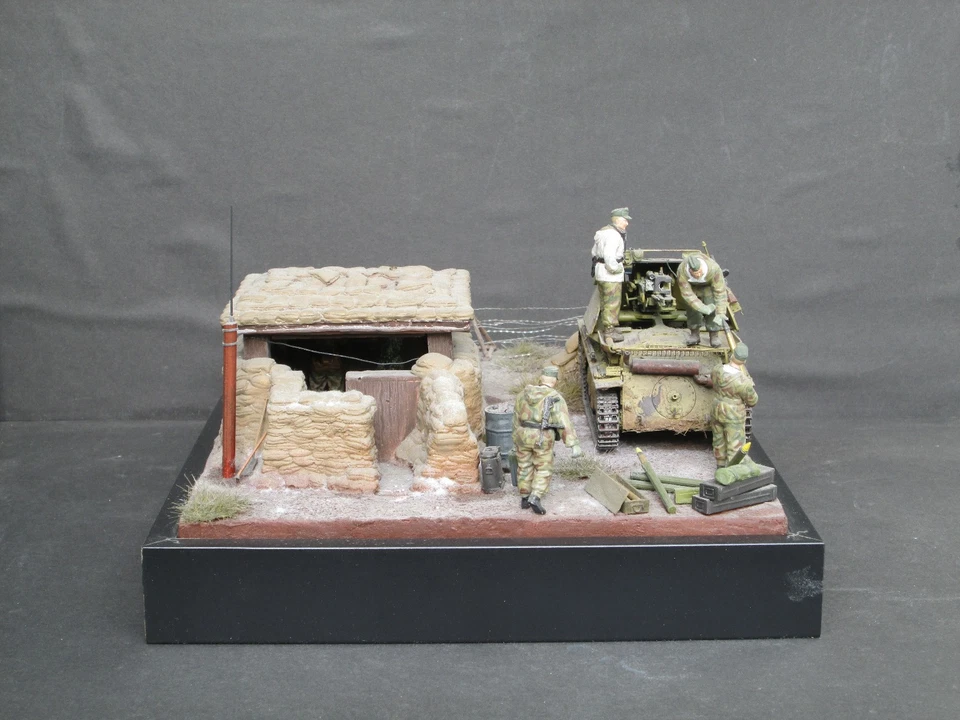 1:35 Sd.Kfz.138 Panzerjäger 38 für 7,5cm PaK40/3 Diorama Gebaut Built  Panzer Fi - Bild 4 von 4