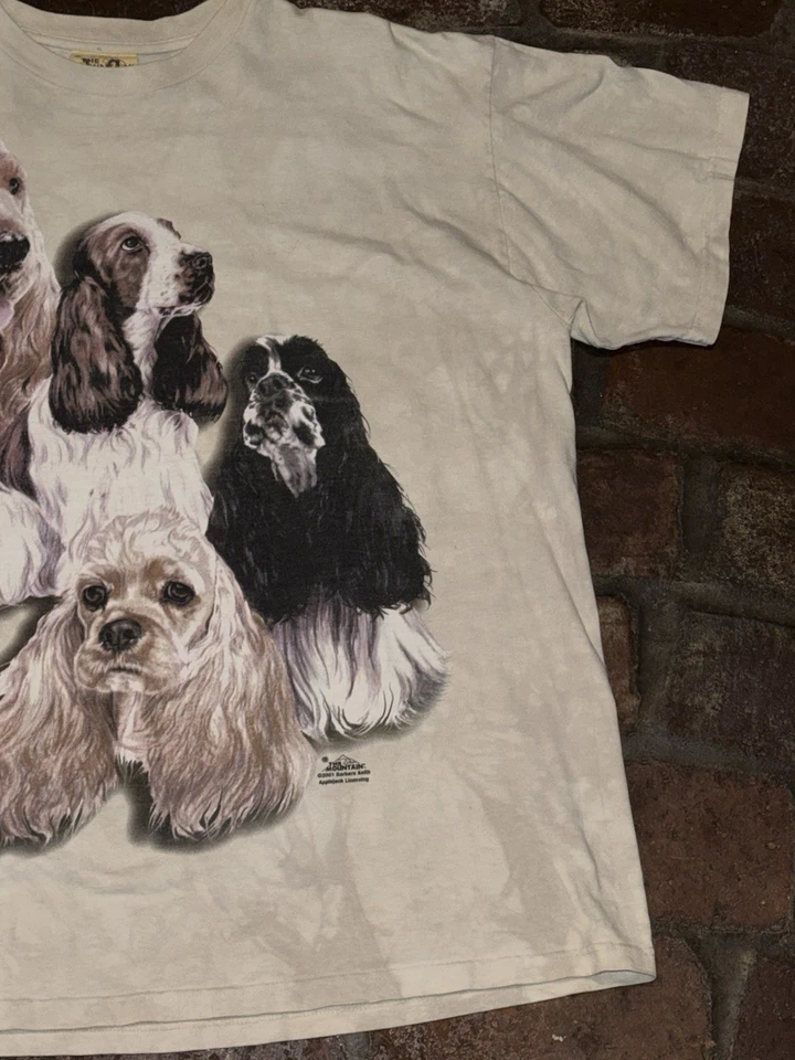 Camisa De Colección 01’ The Mountain Barbara Kieth Spaniel Estampado Gráfico Talla XL 25PtP 29L Foto 2 de 4