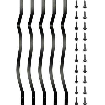 Uimoso Deck Balusters Metal Deck Spindles 51 Pack 32.25inch Iron Stair Railing