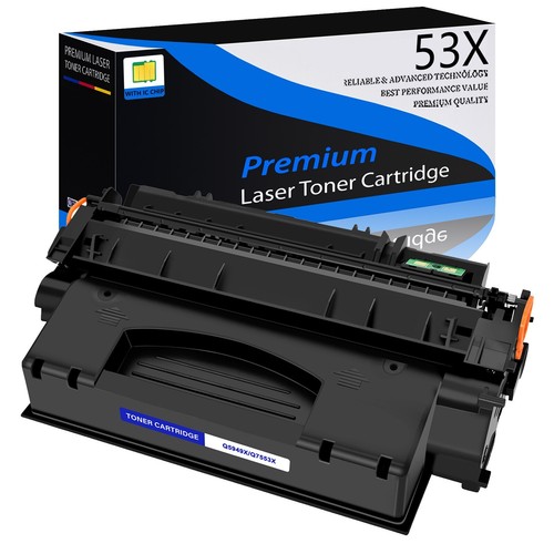 4-Pack Q7553X High Yield Black Toner Cartridges – For HP LaserJet 1160, 1320, P2015 Series – Generic