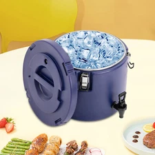 5-Gallon Beverage Cooler Water Jug Drink Insulated Dispenser 304 Steel Interior