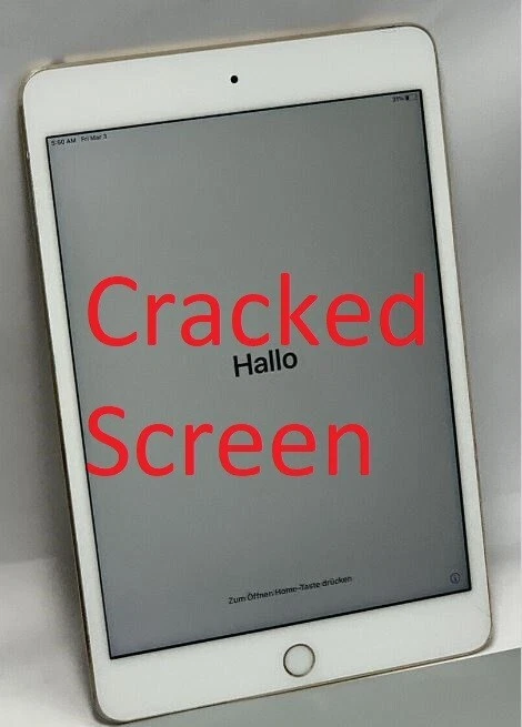 Apple iPad Mini 4 A1538 16GB Wi-Fi Only Gold -See Description