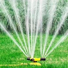 360° Water Sprinkler Lawn Irrigation Automatic Rotating For Garden Watering US