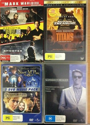 4 x DVD's  Various titled DVD packs  Mixed Lot