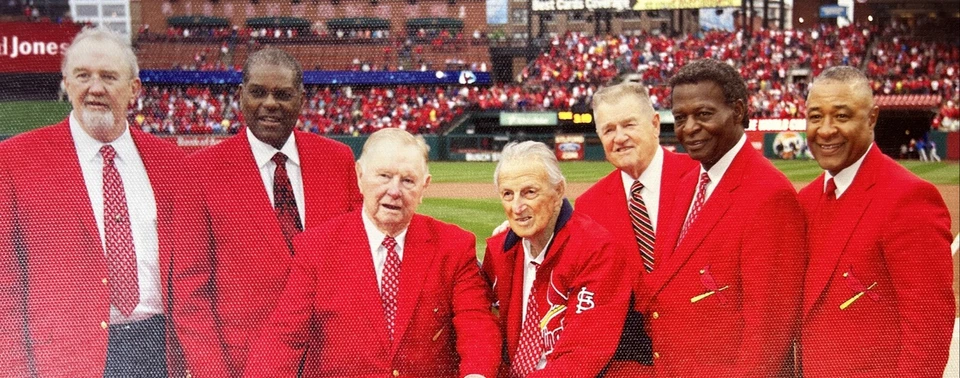 MLB St. Louis Cardinals Print Canvas, SGA Hall Of Fame, 14”x11”, Smith, Musial.. - Image 2 of 4