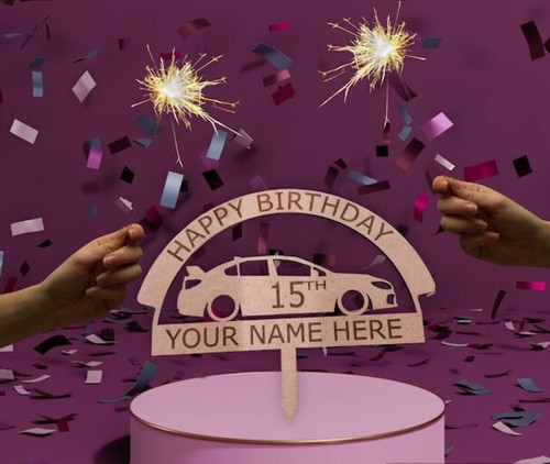 Subaru WRX STI cake topper| Birthday cake topper| Personalized Cake Topper-C11 - Picture 5 of 6