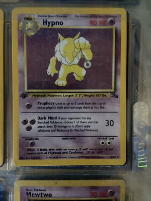first edition hypno pokemon card Pokemon Card Hypno First Edition