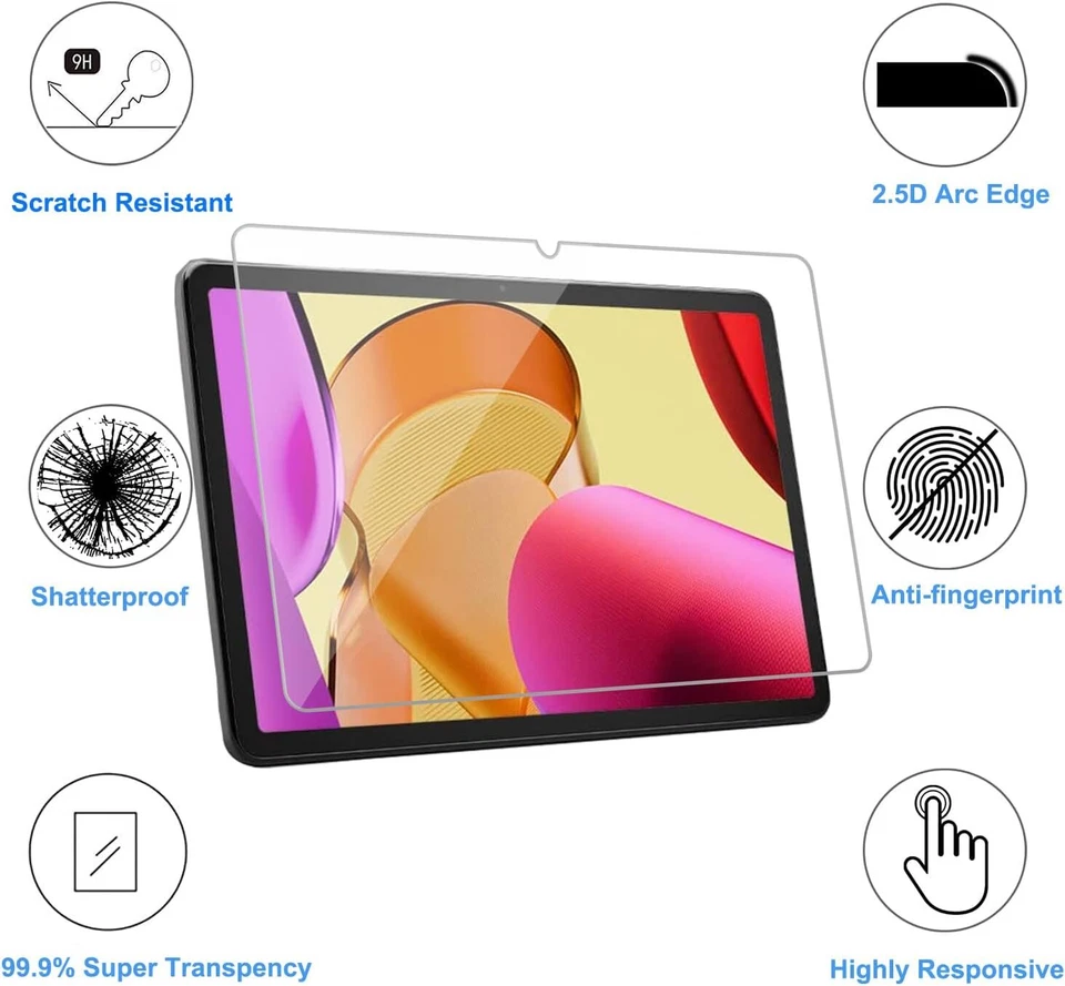 Vortex Tab T10M Pro Screen Protector Tempered Glass Cover for T10M Pro 10.1 inch - Image 2 of 4