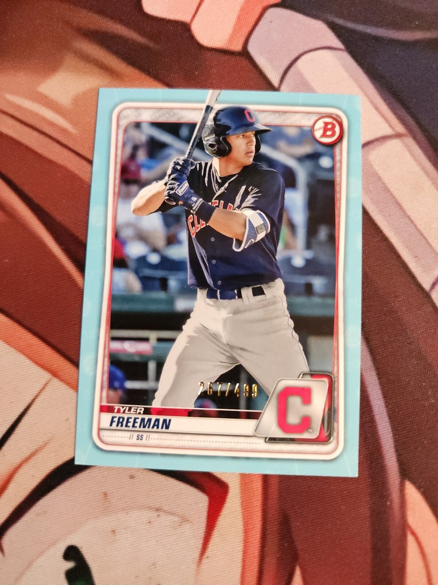 2020 Bowman Sky Blue Tyler Freeman /499 Rookie #BD-78 Cleveland