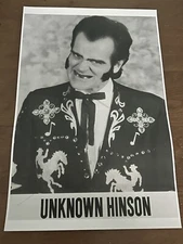 UNKNOWN HINSON Headshot Poster SIGNED 