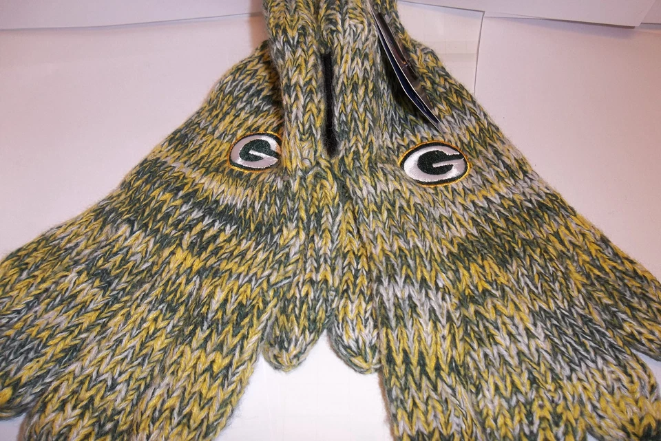 NFL Elige TU Equipo Tejido Pico Guantes Invierno Forever Adulto 1 Talla Color Logo Nuevo con Etiquetas Foto 3 de 4