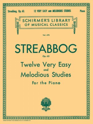 12 Very Easy and Melodious Studies Op 63 Grade 1 Schirmer Piano Book 050255190