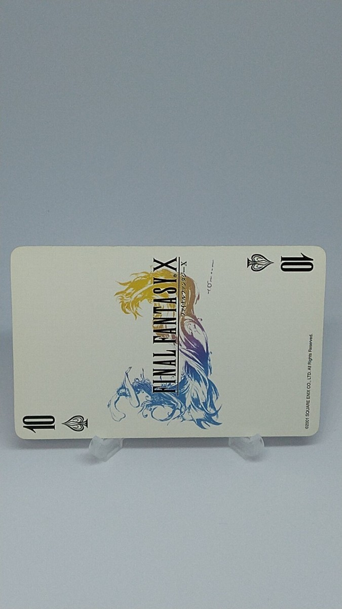 Final Fantasy 25th Anniversary Playing Cards Spade 10 Square Enix