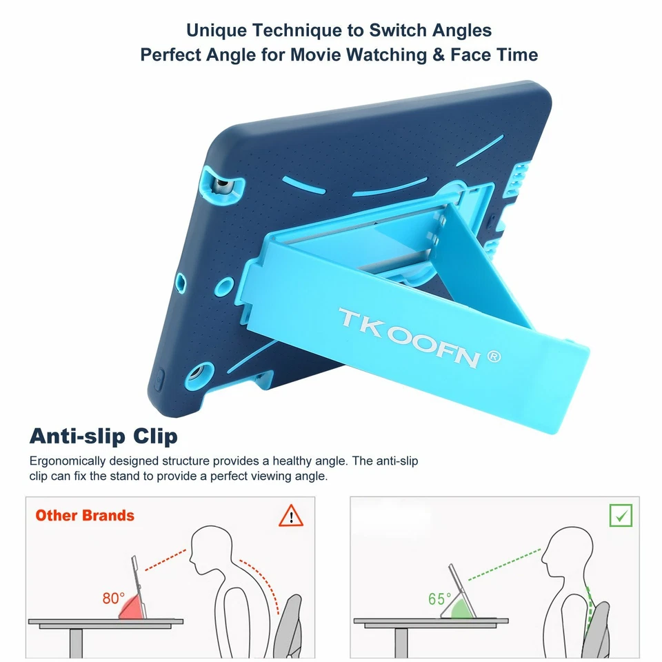 Hybrid Shockproof Case Rugged Cover Kickstand For iPad 4/3/2 Min 1/2/3 Air 1/2 - Image 3 of 4
