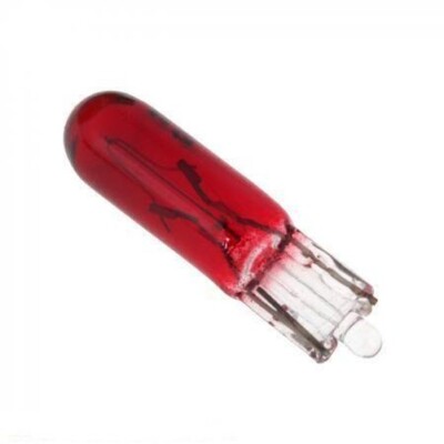 5x W2x4.6d Bulb 12V 1.2W red